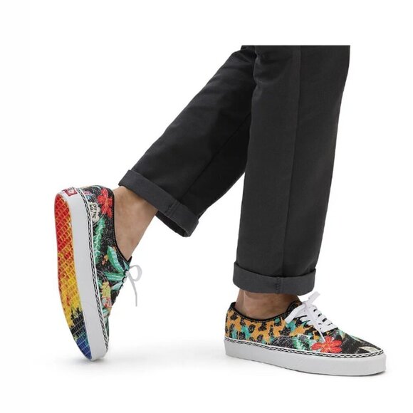 Van’s x Crayola Authentic Van Doren AOP Graphic Print Skate Shoe Womens Size 9.5 - Picture 3 of 15